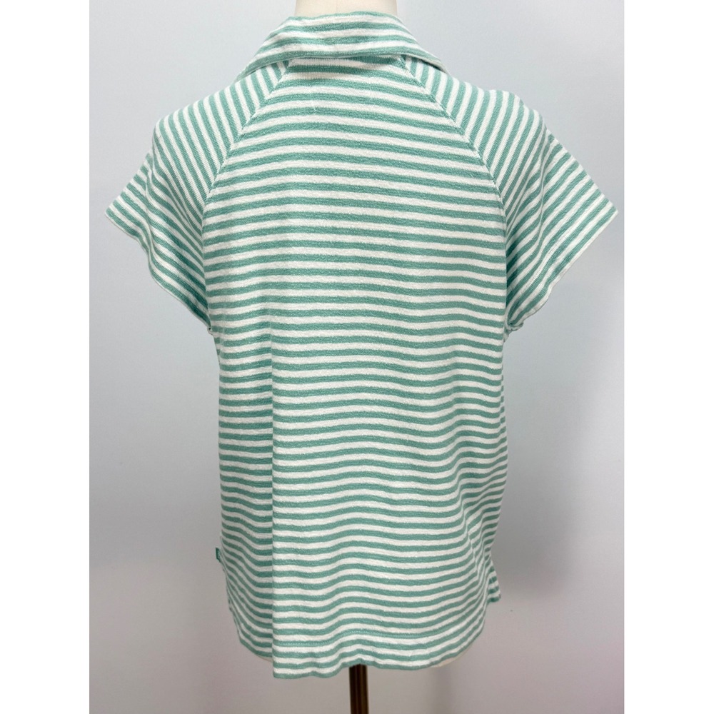 Free Assembly Striped T-Shirt Bundle Yellow Ringer Tee & Green V-Neck Terry Top - Picture 5 of 16
